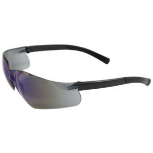 Bouton Optical 250-06-0006 Zenon Z13 Rimless Safety Glasses, BK/BL Mirror Lens, Anti-Scratch