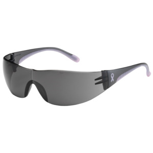Bouton Optical 250-10-5501 Eva Safety Glasses, Rimless, GY, PK/GY Lens, Anti-Scratch
