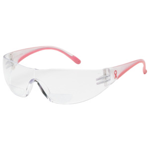 Bouton Optical 250-12-0300 Lady Eva Safety Readers, Rimless, CL w/PK-CL Lens, Anti-Scratch, +3.00 Diopter