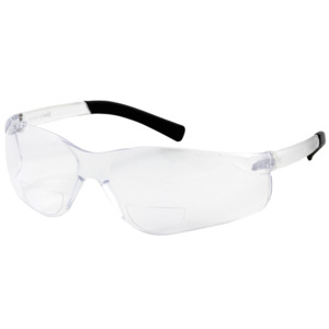 Bouton Optical 250-26-0022 Zenon Z13R Safety Readers, Rimless, CL/CL Lens, Anti-Scratch, +2.25 Diopter