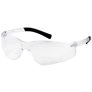 Bouton Optical 250-26-0025 Zenon Z13R Safety Readers, Rimless, CL/CL Lens, Anti-Scratch, +2.50 Diopter