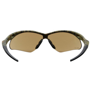 Bouton Optical 250-AN-10124 Anser Safety Glasses, Semi-Rimless, Camouflage/BR Lens, Anti-Fog/Anti-Scratch