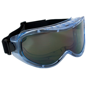 Bouton Optical 251-5300-402 Contempo Indirect Vent Goggle, LT BL Body, Grey Lens, Anti-Scratch/Fog