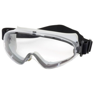 Bouton Optical 251-80-0020 Fortis II Indirect Vent Goggle, LT GY/CL Lens, Anti-Scratch/Fog, Non-Latex Strap