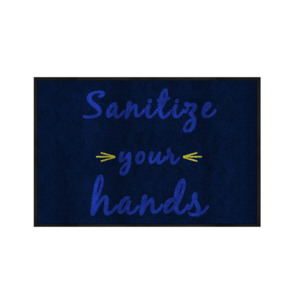 M+A Matting 3017629 Sanitize Your Hands Floor Mat, 2' x 3'
