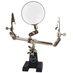 Excel Blades 55675 Double Clip Extra Hands with Magnifier