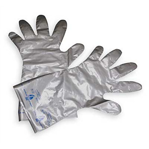 Alconox 2521 Gloves, Acid PV/EVOH Resistant, No Latex, Silver, 1 Pair