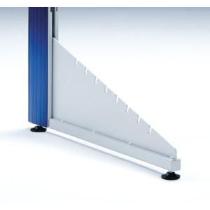 Lista 8044 Outrigger Light Gray, 22" D (Slotted to accept optional swivel footrest)