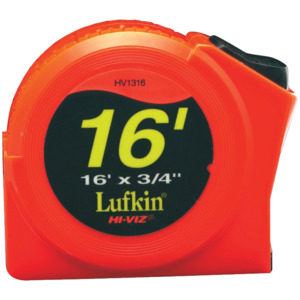 Lufkin PHV1316N Tape Measure 3/4"x16' Hi-Viz Orange