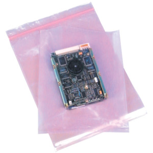 Armand 2064-1215 Pink Static Dissipative Zip Top Bags, 4 mil, 12" x 15", 50/Pkg