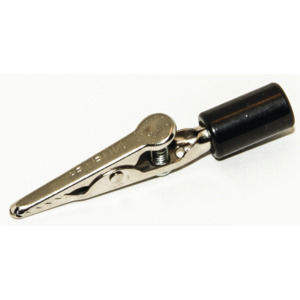Mueller BU-60HS-0 Alligator clip with screw and handle, Nickel plated steel, 10 Amps, Length 2.3"
