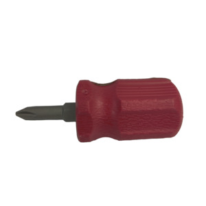 BestWay Tools 26060-1 Stubby Screwdriver, 2-in-1, Red