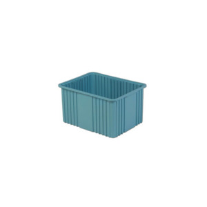 Lewis Bins NDC3120 Divider Tote Box, Light Blue, OD 22.4" x 17.4" x 12"