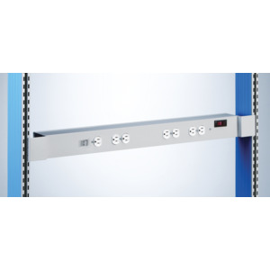 Lista 8647 Power Beam with Light Switch, Single-Sided, 60" L