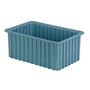 Lewis Bins DC2070 Divider Tote Box, Light Blue, 16.5 x 10.9" x 7"