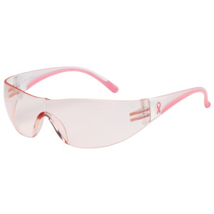 Bouton Optical 250-10-0904 Eva Safety Glasses, Rimless, CL-PK/CL Lens, Anti-Scratch