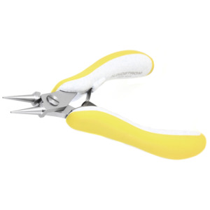 Lindstrom EX7590 Round Nose Pliers, Ergonomic Grips, 0.72" long, 0.79" jaw length