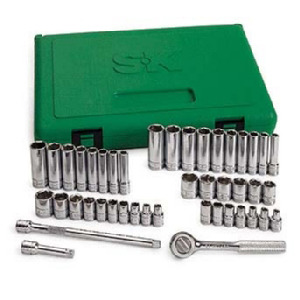 SK Hand Tools 4921 SK Socket Set Chrome 1/4" Drive Fractional 21 Piece