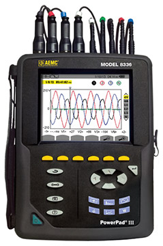 AEMC PowerPad III Model 8336 Power Quality Analyzers
