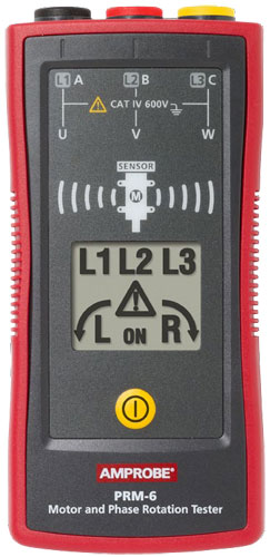 Amprobe PRM-6 Phase Sequence and Motor Rotation Tester