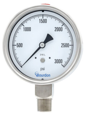 Bourdon MEX5 and MEM5 Pressure Gauge