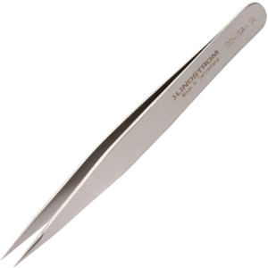 Lindstrom 00-SA-SL Tweezers, Flat Edge, Strong Tip