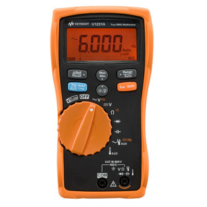 Keysight U1231A Handheld Digital Multimeter, True RMS, CAT III 600V, 6000 Count, 3.5 Digit