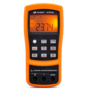 Keysight U1701B Handheld Capacitance Meter, 4 1/2 Digit , 0.1 pF-199.9 mF, 11K Count, IR-USB